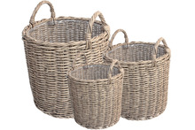 Kurvesæt rattan 3 stk.